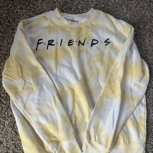 Friends Yellow Tie-Dye Women's Sweater